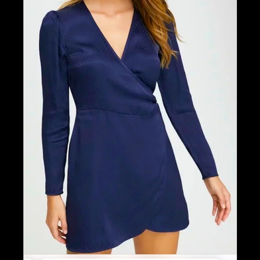 Aritzia Wilfred Navy Dress